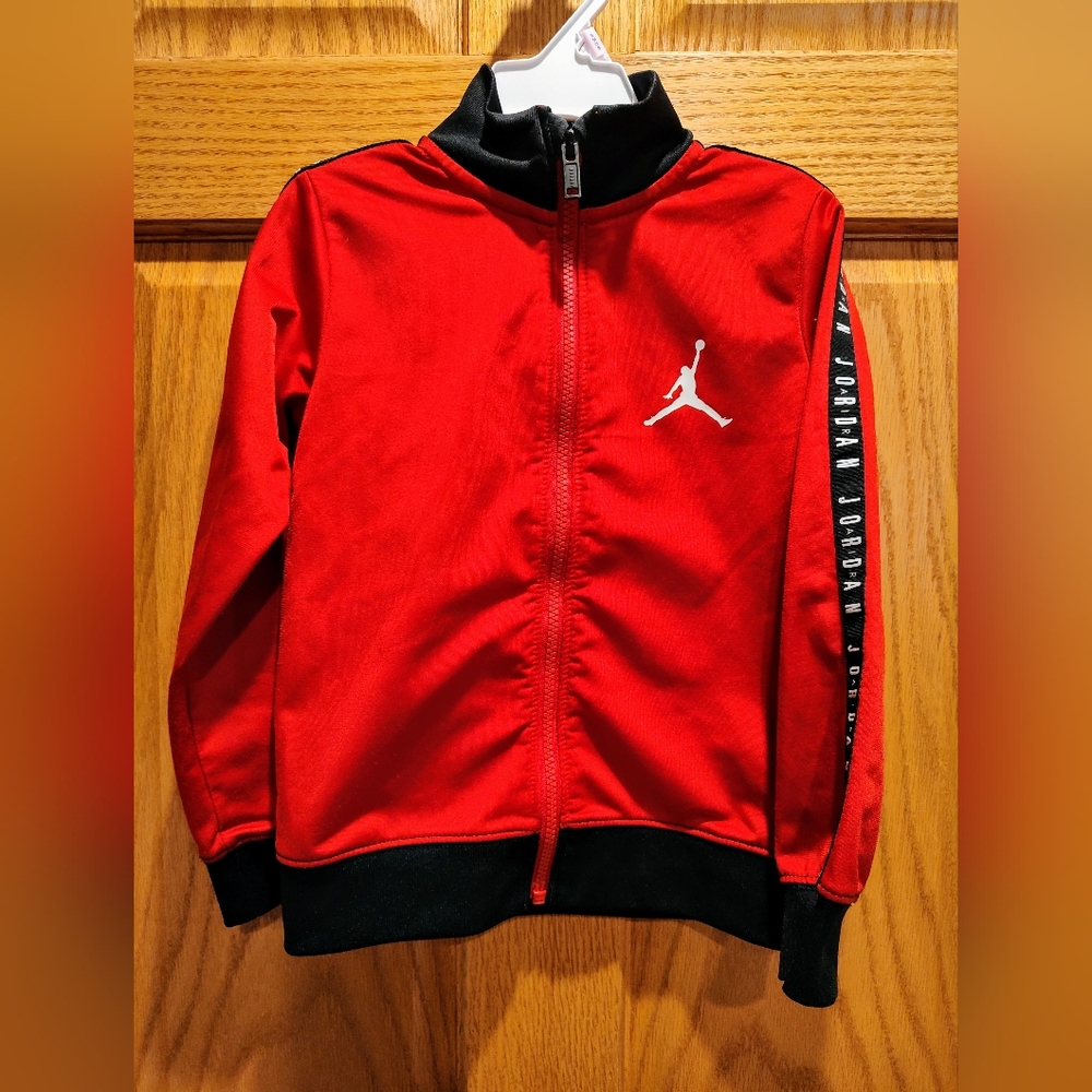 Jordan Kids Red/Black Zip Front Jacket